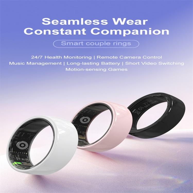 R12 SIZE 10 Smart Ring, Support Heart Rate / Blood Oxygen / Sleep Monitoring / Female Health