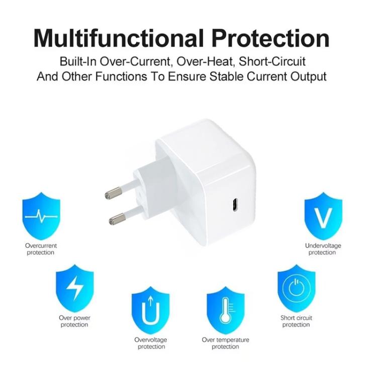 A3365 PD40W USB-C / Type-C Interface Charger, EU Plug, EU Plug