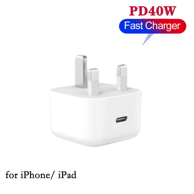 A3365 PD40W USB-C / Type-C Interface Charger, UK Plug, UK Plug