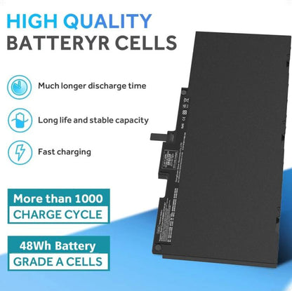Batteries d'ordinateur portable pour HP EliteBook 840G3 848G3 840G4 850G3 848G4 850G4, CS03XL 11,4V 46,5Wh