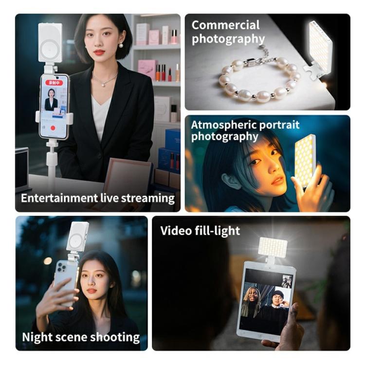 V22A For Phone Camera Live Streaming 4W Power Portable Pocket LED Light MagSafe Magnetic Fill Light