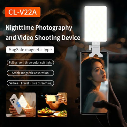V22A For Phone Camera Live Streaming 4W Power Portable Pocket LED Light MagSafe Magnetic Fill Light