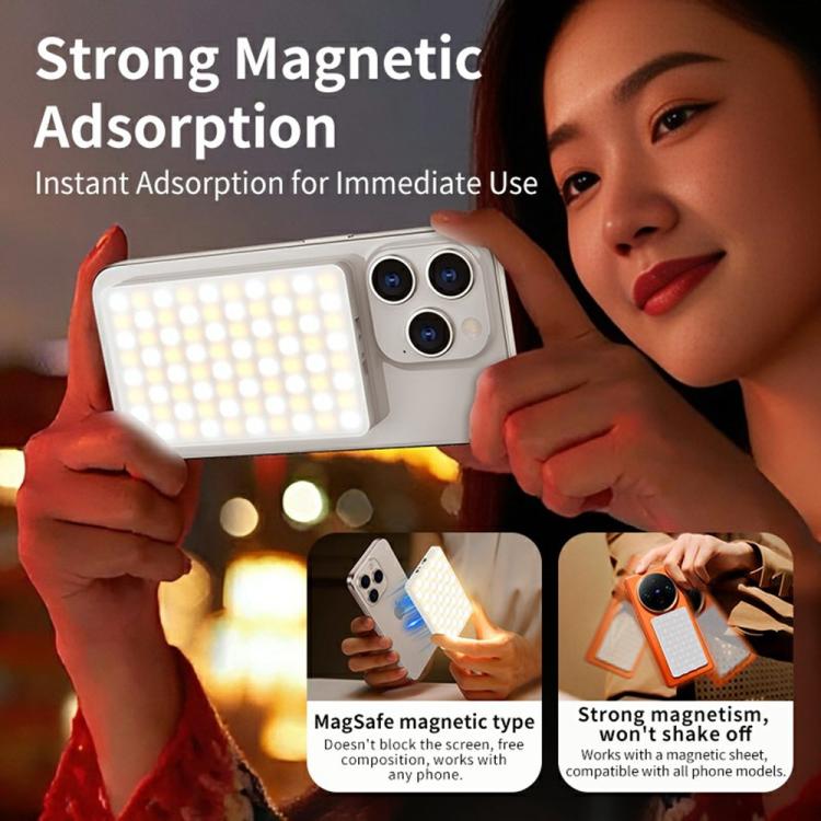 V22A For Phone Camera Live Streaming 4W Power Portable Pocket LED Light MagSafe Magnetic Fill Light