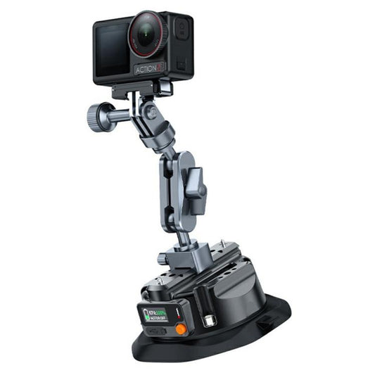 SX-PJ01 Smart Digital Display HD Camera Shooting Stand 4.5 inch Action Camera Electric Suction Cup