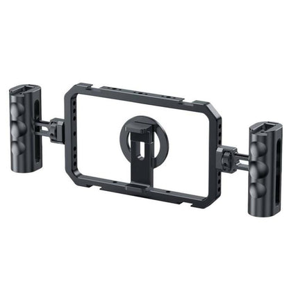 SCG-P03 Dual-Handle Magnetic 61-85mm Clip Range Aluminum Alloy Smartphone Video Stabilizer Frame