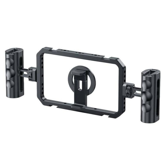 SCG-P03 Dual-Handle Magnetic 61-85mm Clip Range Aluminum Alloy Smartphone Video Stabilizer Frame