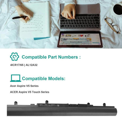 2200mAh Laptop Battery For Acer Aspire V5-471G V5-431/551, AL12A32