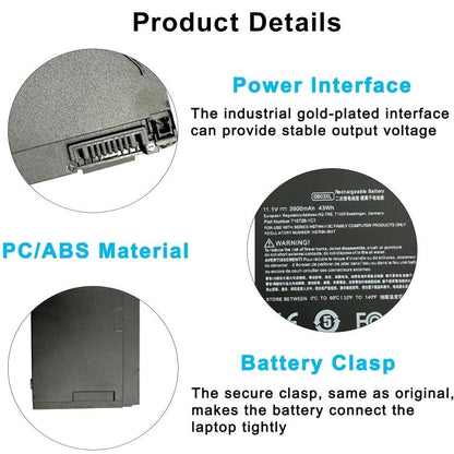 Batterie de rechange 4000 mAh pour ordinateur portable HP OMEN 6 Pro Plus, SB03XL