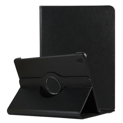 ENKAY 360 Degree Rotation Lichi Texture Leather Case with Holder for HUAWEI MediaPad M6 10.8 2019