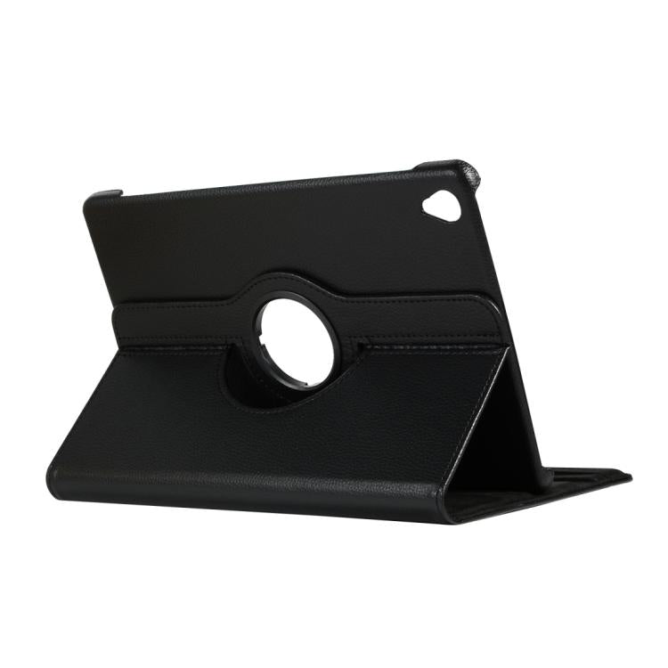 ENKAY 360 Degree Rotation Lichi Texture Leather Case with Holder for HUAWEI MediaPad M6 10.8 2019