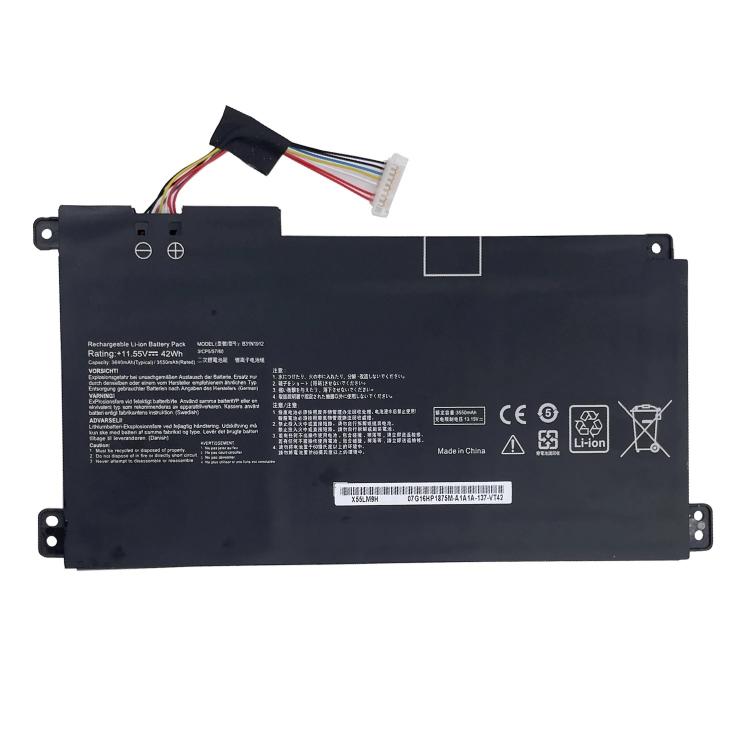 Batterie de remplacement 3 600 mAh pour ordinateur portable ASUS E410M E410MA E510M, B31N1912