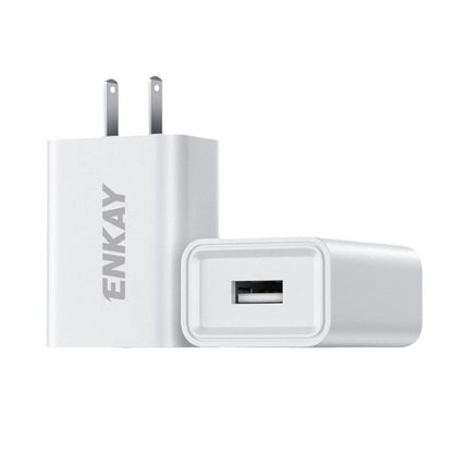 ENKAY 10W USB Wall Charger 5V 2A Power Adapter, EU Plug, US Plug
