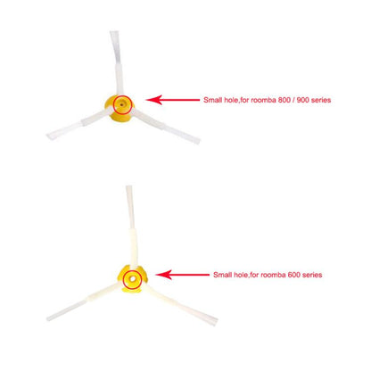 JUNSUNMAY 6pcs Sweeper Triangle Side Brush for iRobot Roomba 800 / 900 Series, Triangle Side Brush