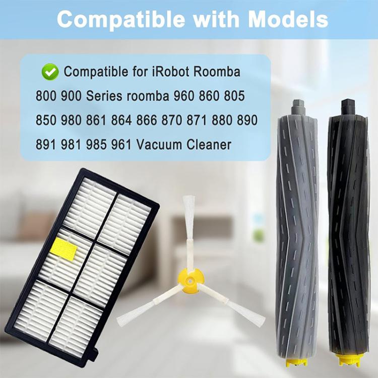 JUNSUNMAY 11pcs/Set Sweeper Replacement Parts Kit for iRobot Roomba 800 / 900 Series, 11pcs/Set Replacement Parts Kit