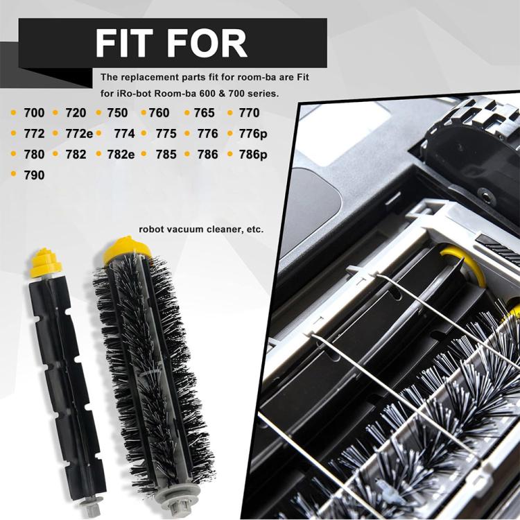 Brosse principale JUNSUNMAY pour iRobot Roomba série 700, 1 brosse principale, 2 brosses principales