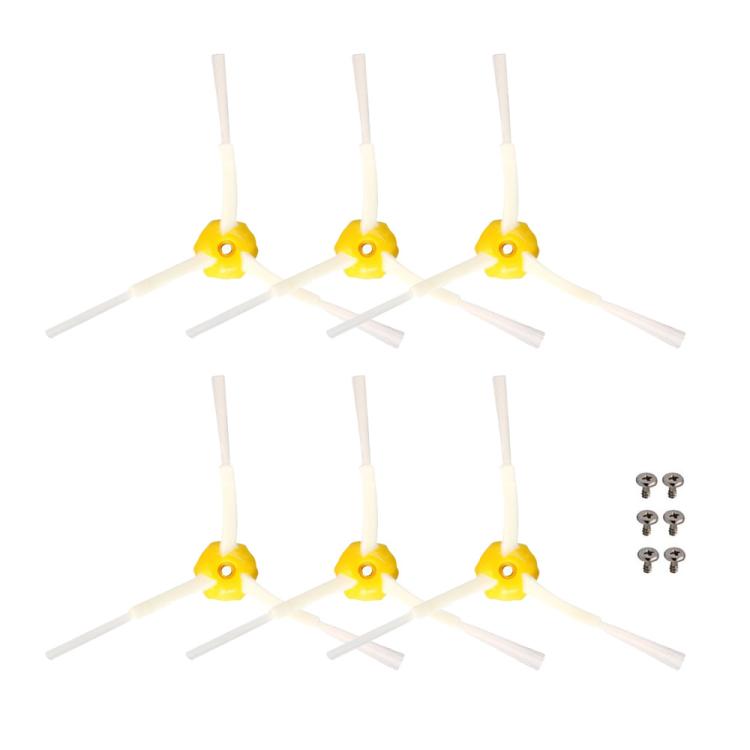 JUNSUNMAY 6pcs Sweeper Triangle Side Brush for iRobot Roomba 700 Series, Triangle Side Brush