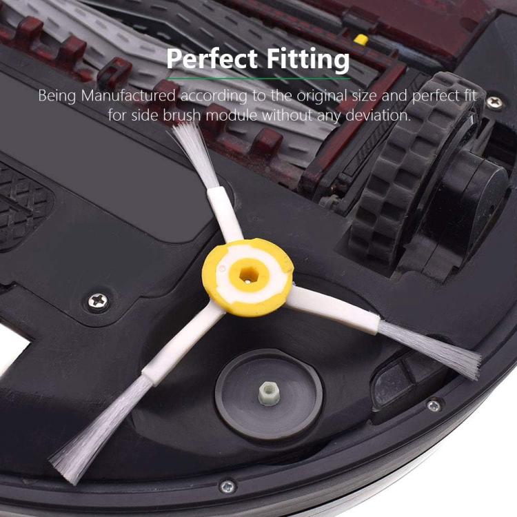 JUNSUNMAY 6pcs Sweeper Triangle Side Brush for iRobot Roomba 700 Series, Triangle Side Brush