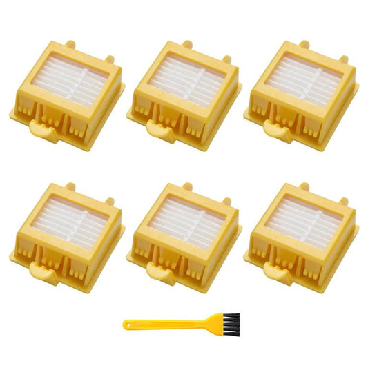 JUNSUNMAY 4pcs Sweeper Clean Filter with Brush for iRobot Roomba 700 Series, Clean Filter