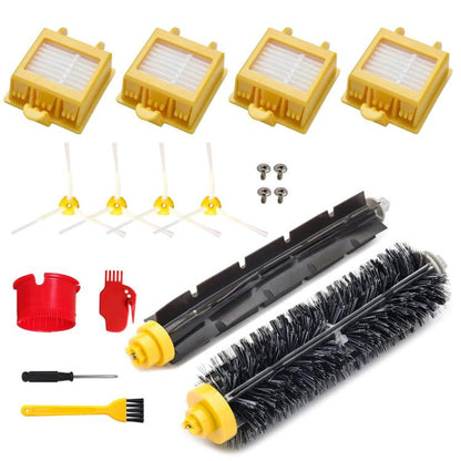 JUNSUNMAY Kit de pièces de rechange pour balayeuse 14 pièces/ensemble pour iRobot Roomba série 700, Kit de pièces de rechange 14 pièces/ensemble