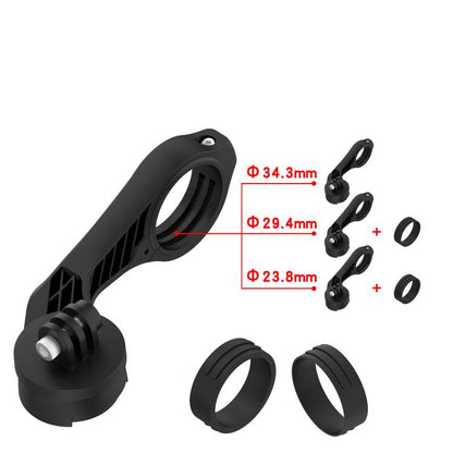 Two Section Mountain Bike Stopwatch Mount Holder Extension Support Frame, For Garmin Edge Series