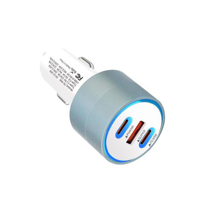 TE-P68 125W PD65W Type-C x 2 + USB Buck Boost Car Charger Suitable for Laptops, TE-P68 125W