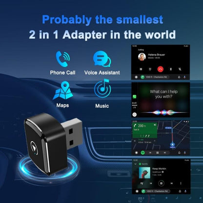 M26 Dongle USB WiFi Double Bande 5.8G / 2.4G Bluetooth 2-en-1 pour Adaptateur Voiture CarPlay / Android Auto, M26