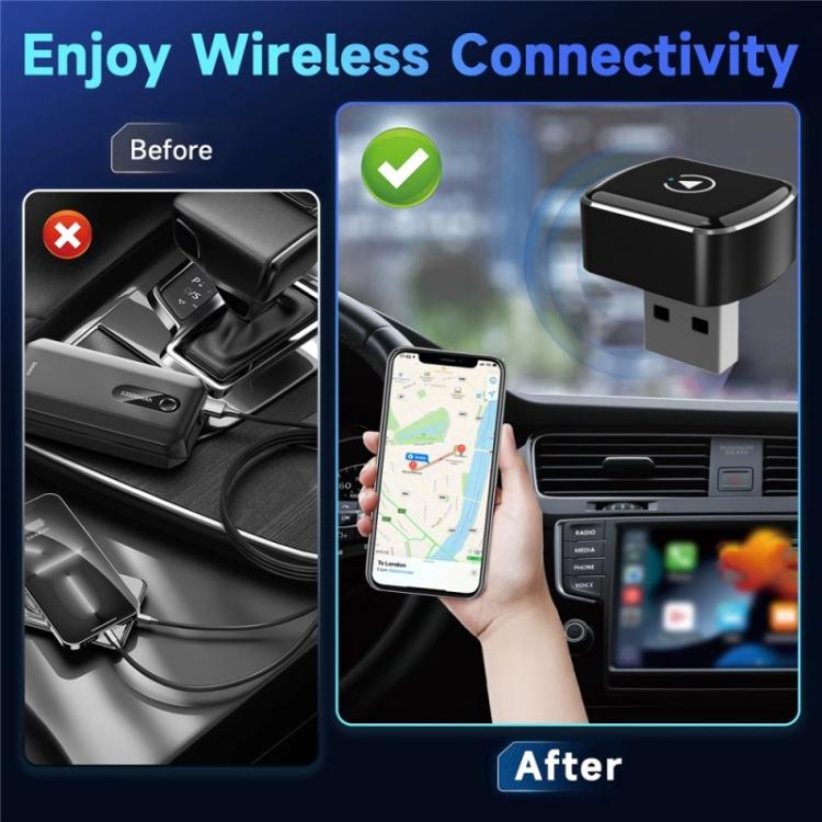 M26 Dongle USB WiFi Double Bande 5.8G / 2.4G Bluetooth 2-en-1 pour Adaptateur Voiture CarPlay / Android Auto, M26