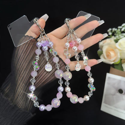 Stellar Rose Gold Pearl Bracelet, Purple, Pink
