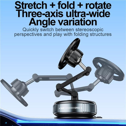 JY25-8 Vacuum Adhesion Suction Cup Magnetic Car Dashboard Phone Holder, JY25-8