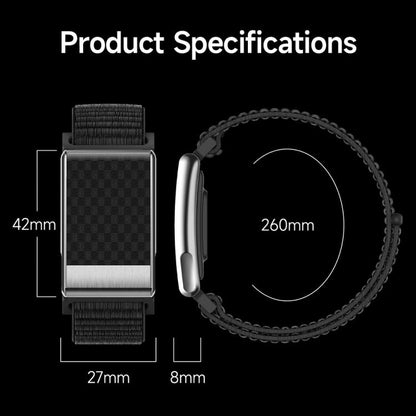 E900 Screenless BT Smart Bracelet Woven Strap, Support ECG Heart Health Analysis / Health Monitoring