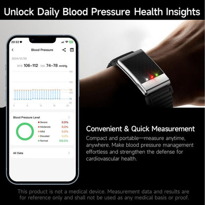 E900 Screenless BT Smart Bracelet Woven Strap, Support ECG Heart Health Analysis / Health Monitoring