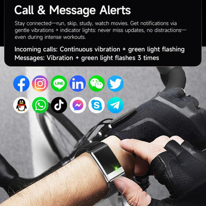 E900 Screenless BT Smart Bracelet Woven Strap, Support ECG Heart Health Analysis / Health Monitoring