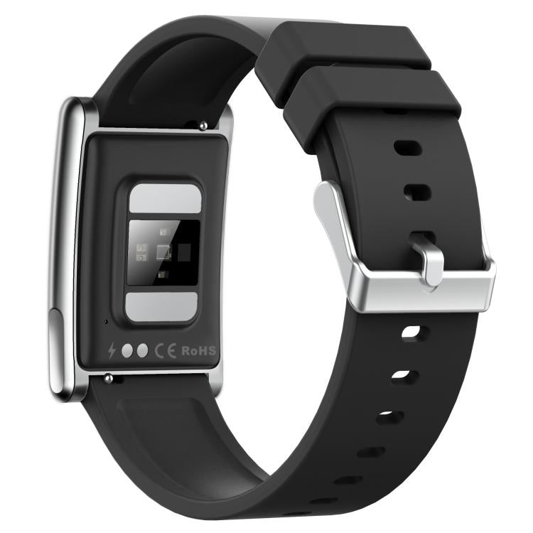 E900 Screenless BT Smart Bracelet Silicone Strap, Support ECG Heart Health Analysis / Health Monitoring