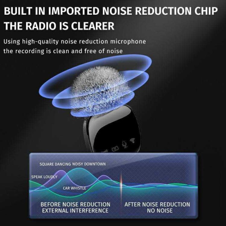 4-in-1 Wireless Lavalier Microphone System with Noise Reduction, UHF Transmission for iPhone / Android