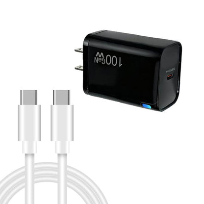 TE-PD46 GaN 100W PD 45W Fully Compatible Charger with Type-C to Type-C Data Cable，US Plug