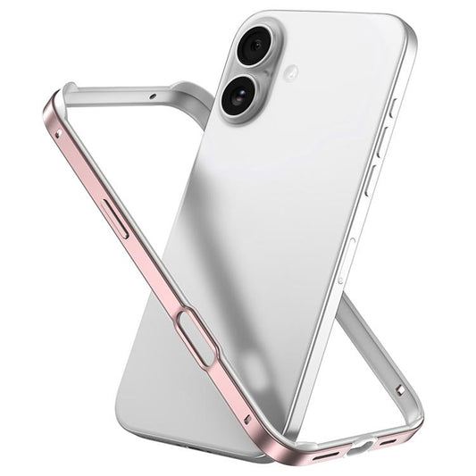 Metal Hybrid Silicone Four-Corner Shockproof Cooling Phone Frame Case, For iPhone 17, For iPhone Air, For iPhone 16 Pro Max, For iPhone 16 Pro, For iPhone 16 Plus, For iPhone 16, For iPhone 15 Pro Max, For iPhone 15 Pro