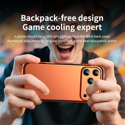 Metal Hybrid Silicone Four-Corner Shockproof Cooling Phone Frame Case, For iPhone 13 Pro Max, For iPhone 13 Pro, For iPhone 13