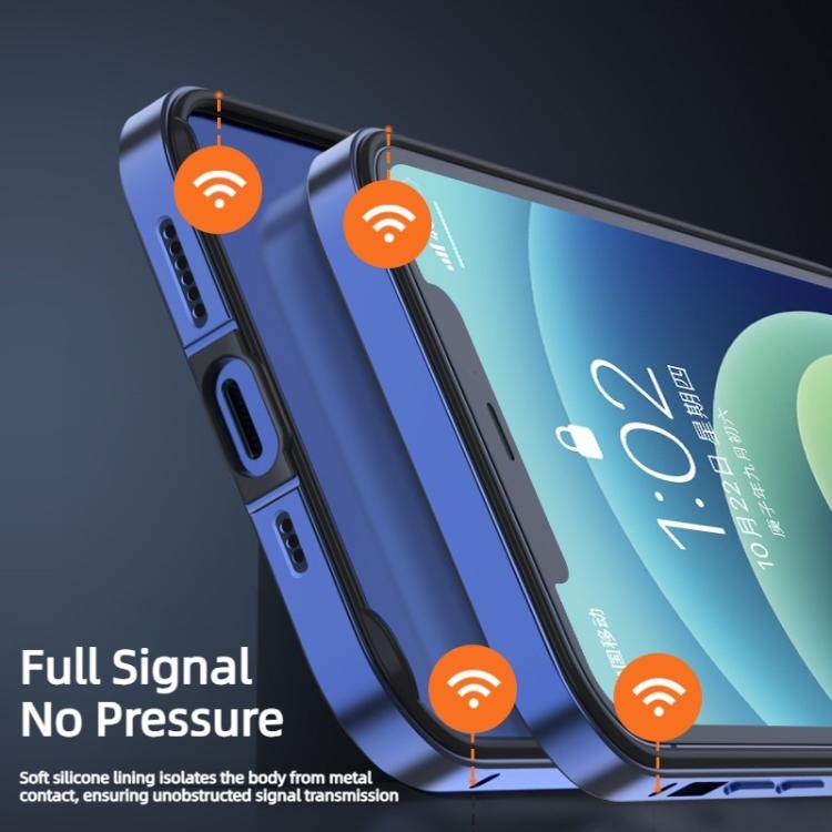 Metal Hybrid Silicone Four-Corner Shockproof Cooling Phone Frame Case, For iPhone 13 Pro Max, For iPhone 13 Pro, For iPhone 13