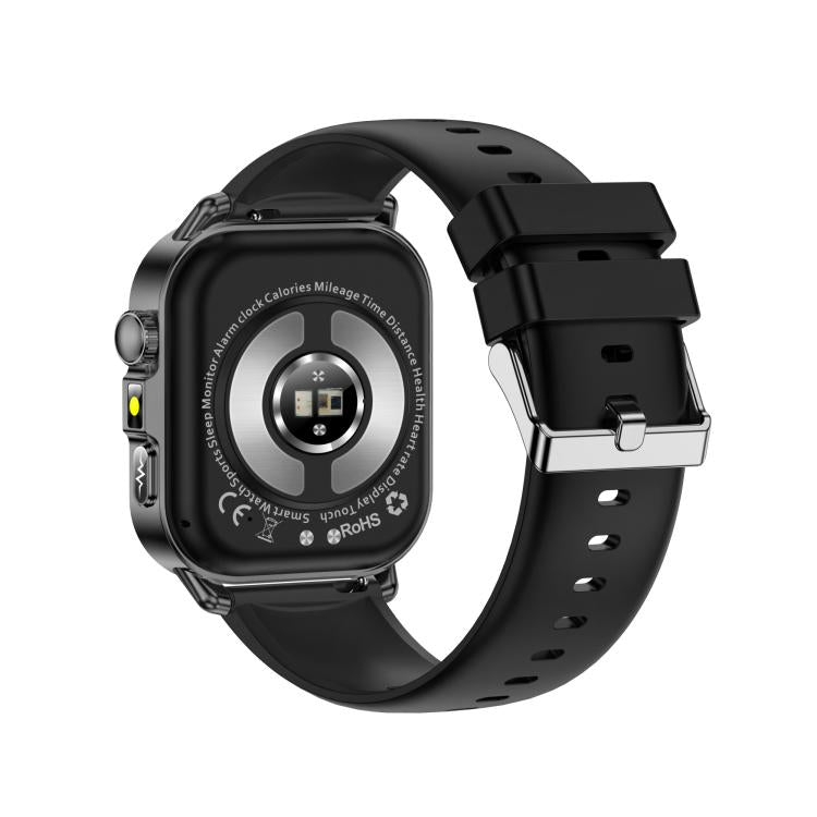 ET571 2.0 inch Color Screen BT Smart Watch Silicone Strap, Support Health Monitoring / ECG