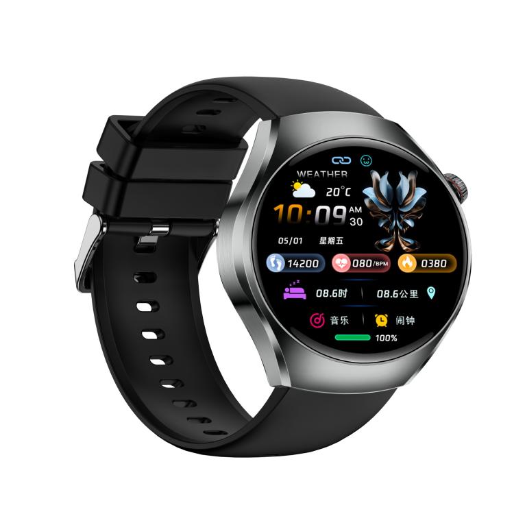 ET460 1.47 inch Color Screen BT Calling Smart Watch Silicone Strap, Support Health Monitoring / ECG