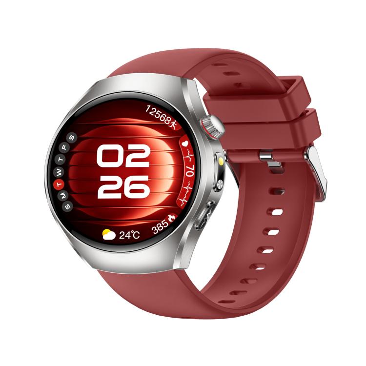ET460 1.47 inch Color Screen BT Calling Smart Watch Silicone Strap, Support Health Monitoring / ECG