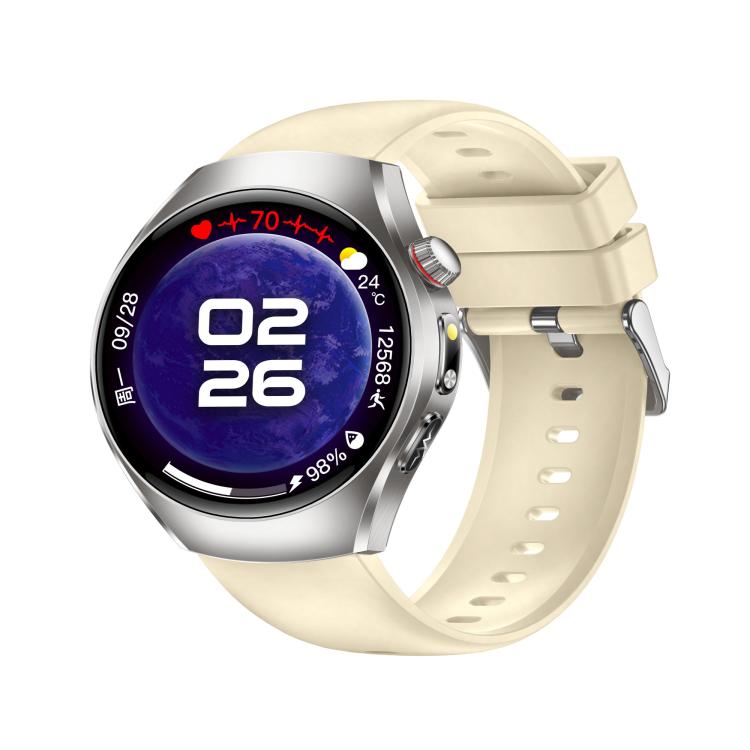 ET460 1.47 inch Color Screen BT Calling Smart Watch Silicone Strap, Support Health Monitoring / ECG
