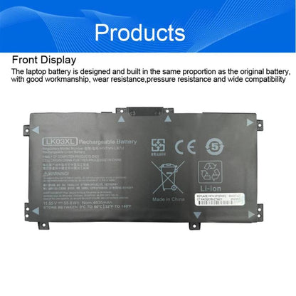 Batteries d'ordinateur portable 4300mAh pour HP Envy TPN-W127 TPN-W134, LK03XL