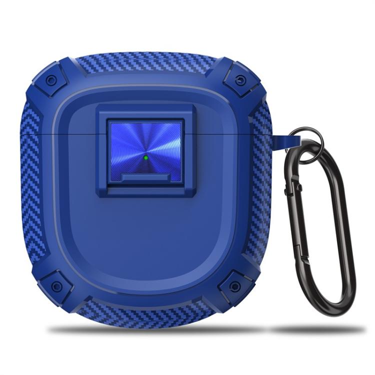 Carbon Fibre Snap Lock TPU Earphone Cover with Metal Buckle, For Bose QuietComfort Earbuds II / Ultra