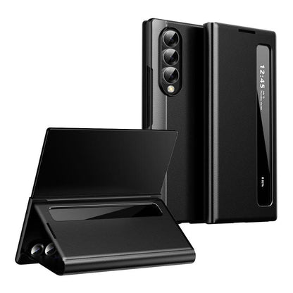 Smart View Window Leather Phone Case, For Galaxy Z Fold3