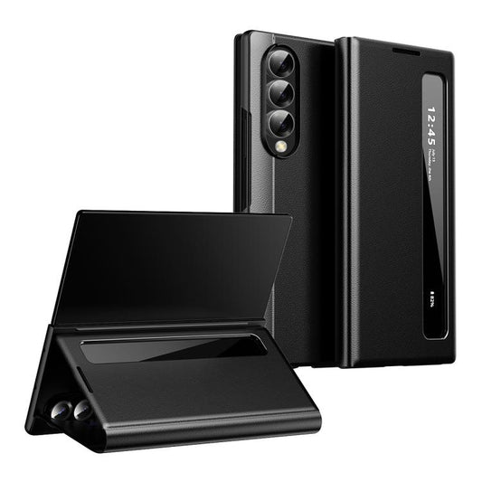 Smart View Window Leather Phone Case, For Galaxy Z Fold3