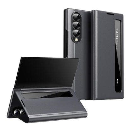 Smart View Window Leather Phone Case, For Galaxy Z Fold3