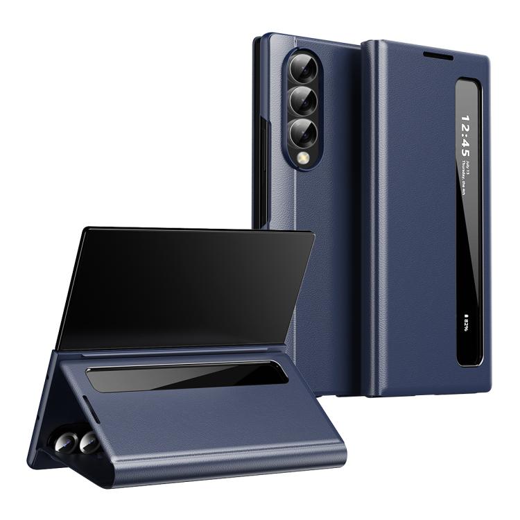Smart View Window Leather Phone Case, For Galaxy Z Fold3