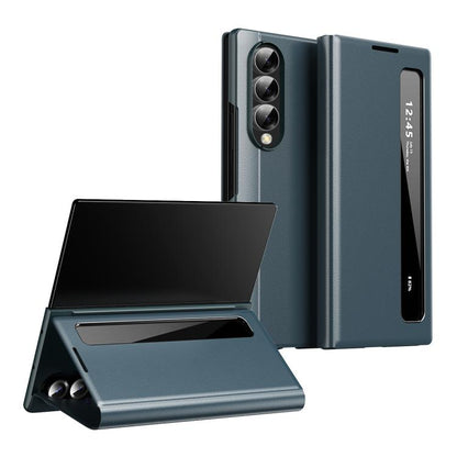 Smart View Window Leather Phone Case, For Galaxy Z Fold3
