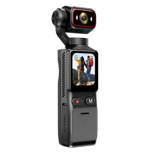 L19 Caméra d'action 4K avec écran tactile de 1,69 pouce et connectivité Wi-Fi, caméra de poche VLOG anti-tremblement, L19